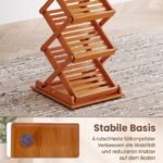 Stovas žurnalams bambusinis funkcionalus reguliuojamo aukščio (Riešuto) – Paveikslėlis 5