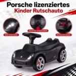 Stumdukas Porsche licencijuotas su garso efektais ir šviesomis (Juoda) – Paveikslėlis 3
