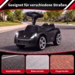 Stumdukas Porsche licencijuotas su garso efektais ir šviesomis (Juoda) – Paveikslėlis 5