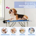 Šunų kirpimo stalas sulankstomas, reguliuojamo aukščio ir su reguliuojamu stovu – Paveikslėlis 7
