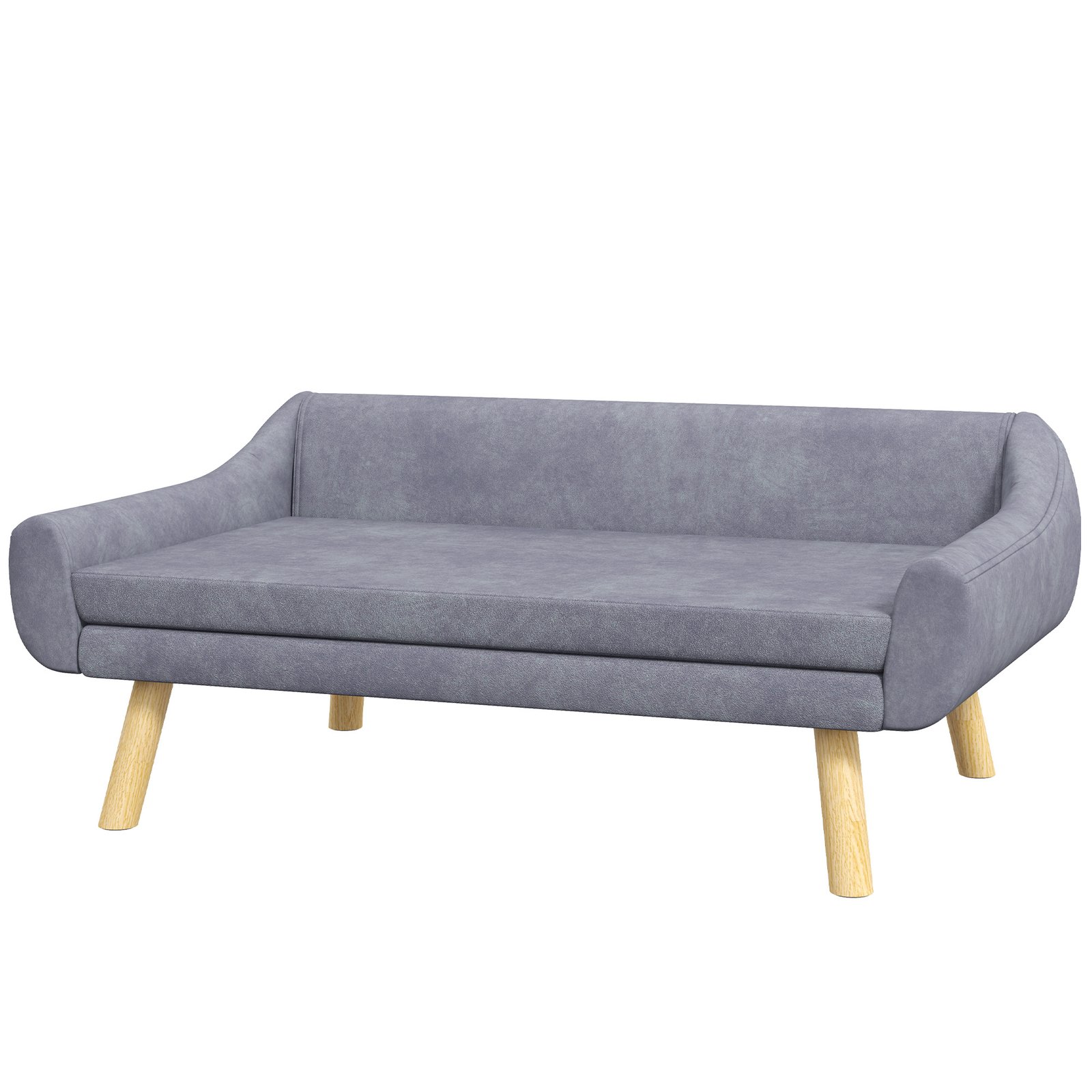 Šunų sofa su nuimamu aksominiu užvalkalu