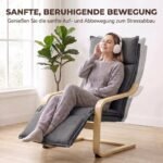 Supamasis fotelis su integruota kojų atrama ir lino imitacijos audiniu – Paveikslėlis 4