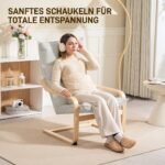 Supamasis krėslas su lenktu dizainu ir aukšta atrama – Paveikslėlis 6