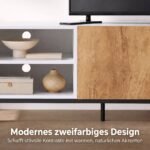TV spintelė iki 55 colių, su reguliuojamomis lentynomis – Paveikslėlis 6