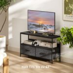 TV spintelė su 2 sulankstomais stalčiais, atviru skyriumi, iki 47 colių TV – Paveikslėlis 7