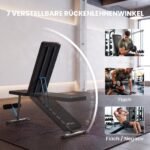 Treniruočių suoliukas sulankstomas, reguliuojamas, su kojų tiesimo priedu iki 300 kg – Paveikslėlis 5