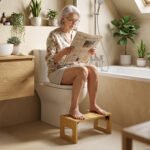 Tualeto pakyla bambukinė, sulankstoma, neslystanti, U formos – Paveikslėlis 8