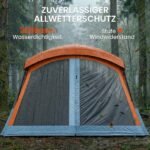 Tunelinė kempingo palapinė 4 vietų, dviejų kambarių, su stoglangiais – Paveikslėlis 7