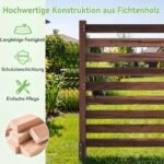 Tvora medinė modulinė privatumo su tvirtinimo kuolais (Ruda) – Paveikslėlis 4