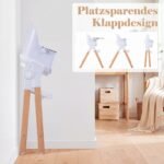Vaikiška maitinimo kėdutė sulankstoma reguliuojama daugiafunkcinė 4in1 (Pilka) – Paveikslėlis 5