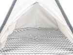 Vaikiška tipi palapinė su mediniu rėmu ir uždaru įėjimu – Paveikslėlis 6