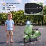 Vaikiškas elektrinis motociklas 6V su ličio baterija, atraminiais ratais ir švelniu startu – Paveikslėlis 3
