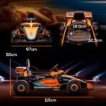 Vaikiškas elektromobilis McLaren Formulės 1 su nuotoliniu valdymu ir muzika – Paveikslėlis 3