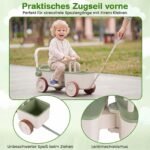 Vaikščiojimo ir važiavimo žaislas daugiafunkcis 3 viename su saugykla (Žalia) – Paveikslėlis 4