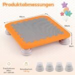 Vaikų mini batutas su neslidžiu EVA paviršiumi Ø 65 cm (Oranžinė) – Paveikslėlis 2