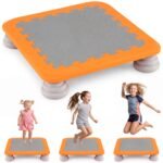 Vaikų mini batutas su neslidžiu EVA paviršiumi Ø 65 cm (Oranžinė)