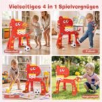 Vaikų veiklos centras 4-viename reguliuojamo aukščio (Raudona) – Paveikslėlis 3