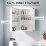 Vaistų spintelė su 6 skyriais, užrakinama, sieninė – Paveikslėlis 4