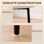 Valgomojo kėdės (2 vnt.), kordo apmušalai ir metalinės kojos – Paveikslėlis 6