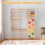 Vidaus laipiojimo rėmas medinis sulankstomas 8-in-1 vaikams (Natūrali) – Paveikslėlis 5