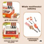 Žaislinis grilio vežimėlis su tikroviškais garsais ir garų efektais – Paveikslėlis 4