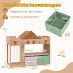 Žaislų ir knygų lentyna medinė daugiafunkcinė su apsauga nuo apvirtimo (Natūrali) – Paveikslėlis 2
