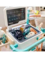 Gydytojo vežimėlis interaktyvus su EKG, garsais ir šviesomis nuo 3 metų – Paveikslėlis 7