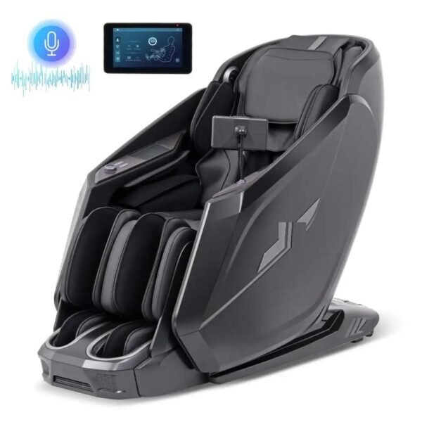 Masažinis krėslas 4D profesionalus su Zero Gravity ir SL Track (Juoda)