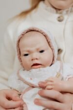 Arias silikoninė Reborn lėlė kūdikėlis, mergaitė 40 cm – Paveikslėlis 6