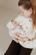 Arias silikoninė Reborn lėlė kūdikėlis, mergaitė 40 cm – Paveikslėlis 7