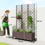 Auginimo dėžė-grotelės su savaiminio laistymo sistema ir ratukais – Paveikslėlis 3