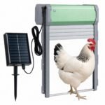 Automatinės vištidės durelės su saulės baterija ir laikmačiu (Sidabrinė)