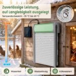 Automatinės vištidės durelės su saulės baterija ir laikmačiu (Sidabrinė) – Paveikslėlis 5