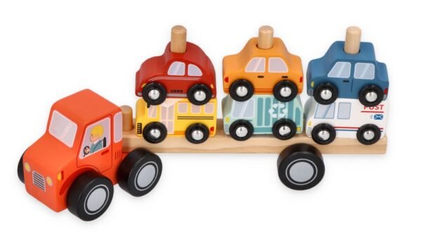 Autovežis su transporto mašinėlėmis mažyliams