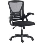 Bürostuhl Ergonomischer Höhenverstellbarer Schreibtischstuhl mit Hochklappbaren Armlehnen