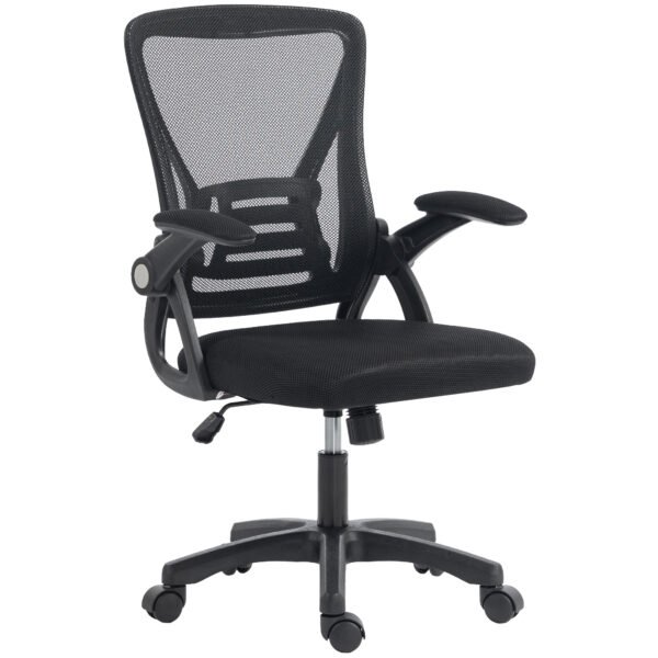 Bürostuhl Ergonomischer Höhenverstellbarer Schreibtischstuhl mit Hochklappbaren Armlehnen