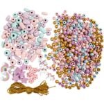 Creativ papuošalų gaminimo rinkinys, pastelinių spalvų – Paveikslėlis 4
