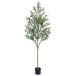 Dirbtinis alyvmedis su vaisiais 190 cm (Žalia)
