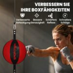 Dvigubas bokso kamuolys su reguliuojamu elastiniu lynu, tvirtinamas be gręžimo – Paveikslėlis 6
