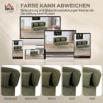 Dvivietė sofa su šenilio audiniu ir kaučiukmedžio kojelėmis – Paveikslėlis 7