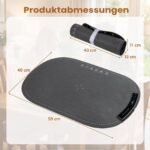 Elektrinė maisto šildymo plokštė su reguliuojama temperatūra ir laikmačiu (Tamsiai pilka) – Paveikslėlis 2