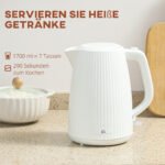 Elektrinis virdulys 1,7 l, 2200 W, su kalkių filtru ir automatiniu išsijungimu – Paveikslėlis 4