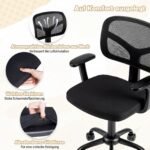 Ergonominė vaikiška rašomojo stalo kėdė su reguliuojamu aukščiu (Juoda) – Paveikslėlis 3