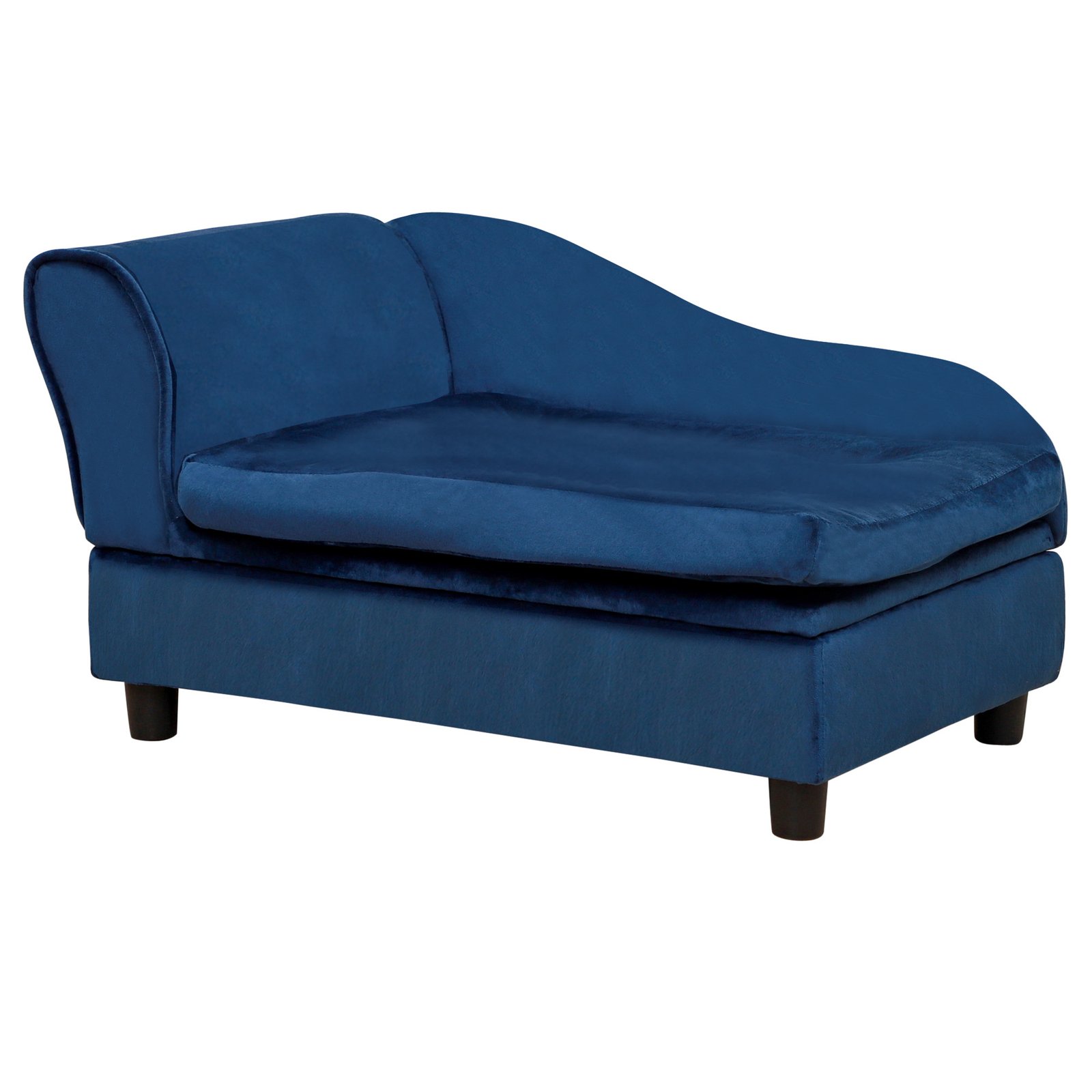 Gyvūnų sofa su daiktadėže ir pliušine pagalve