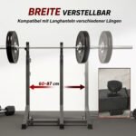 Hantelių stovas, reguliuojamo aukščio ir pločio, iki 150 kg apkrovai – Paveikslėlis 6