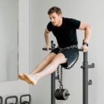 Hantelių stovas, reguliuojamo aukščio ir pločio, iki 150 kg apkrovai – Paveikslėlis 9