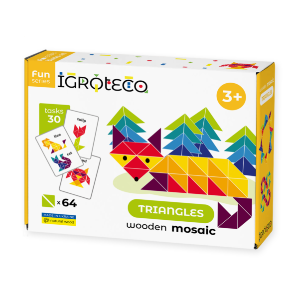 Igroteco Medinė trikampių mozaika