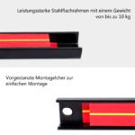 Įrankių laikiklis sienai stiprus magnetinis (12 vnt.) (Raudona ir juoda) – Paveikslėlis 3