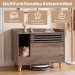 Katės kraiko spintelė daugiafunkcė su paslėpta saugykla (Ruda) – Paveikslėlis 3