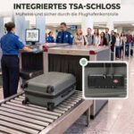 Kietojo korpuso lagaminas ABS, 66 cm, išplečiamas, su TSA spyna ir 4 ratukais – Paveikslėlis 6
